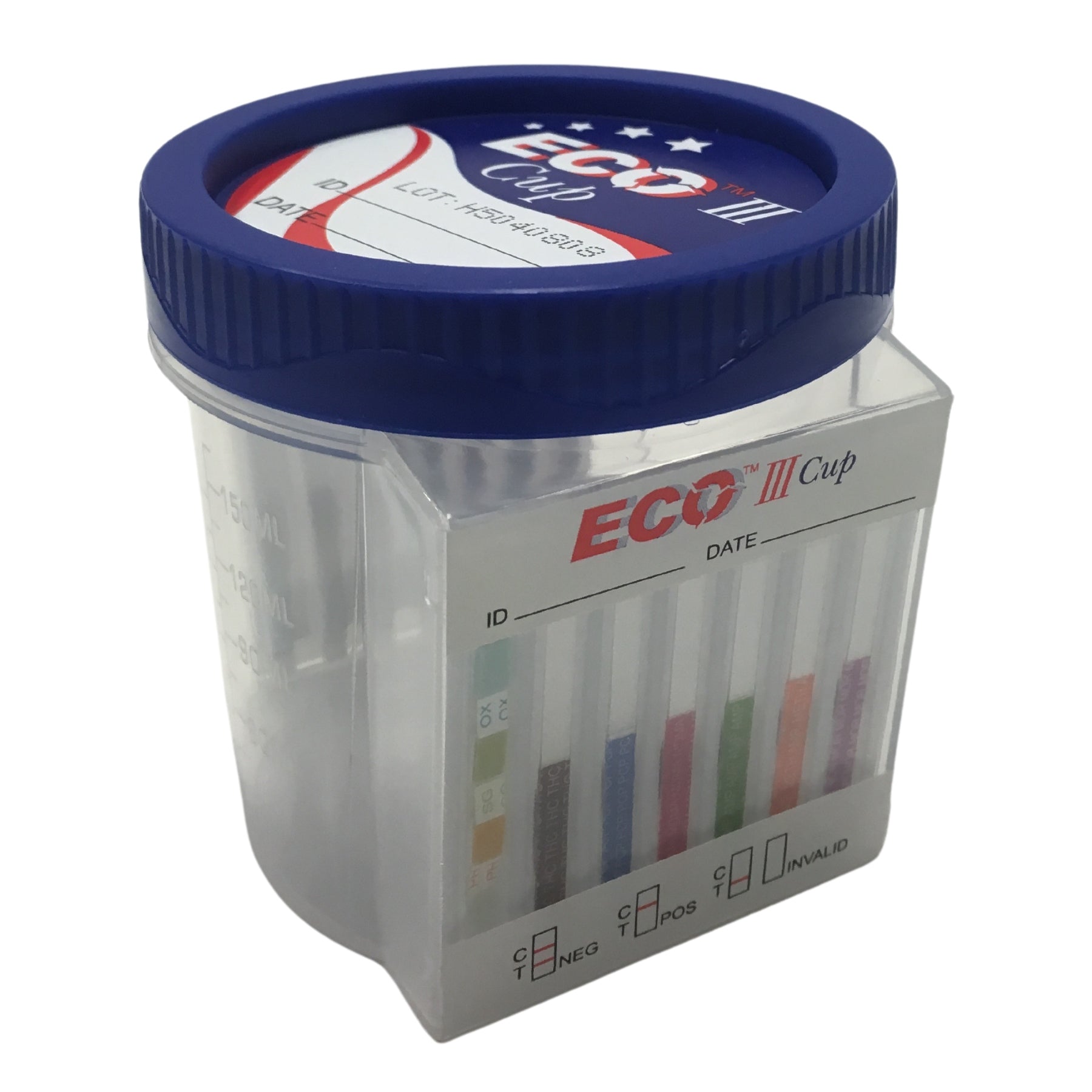 12-panel ECO III Multi-Drug Urine Test Cup | ECOIII-9124 W/AD2 (25/box)