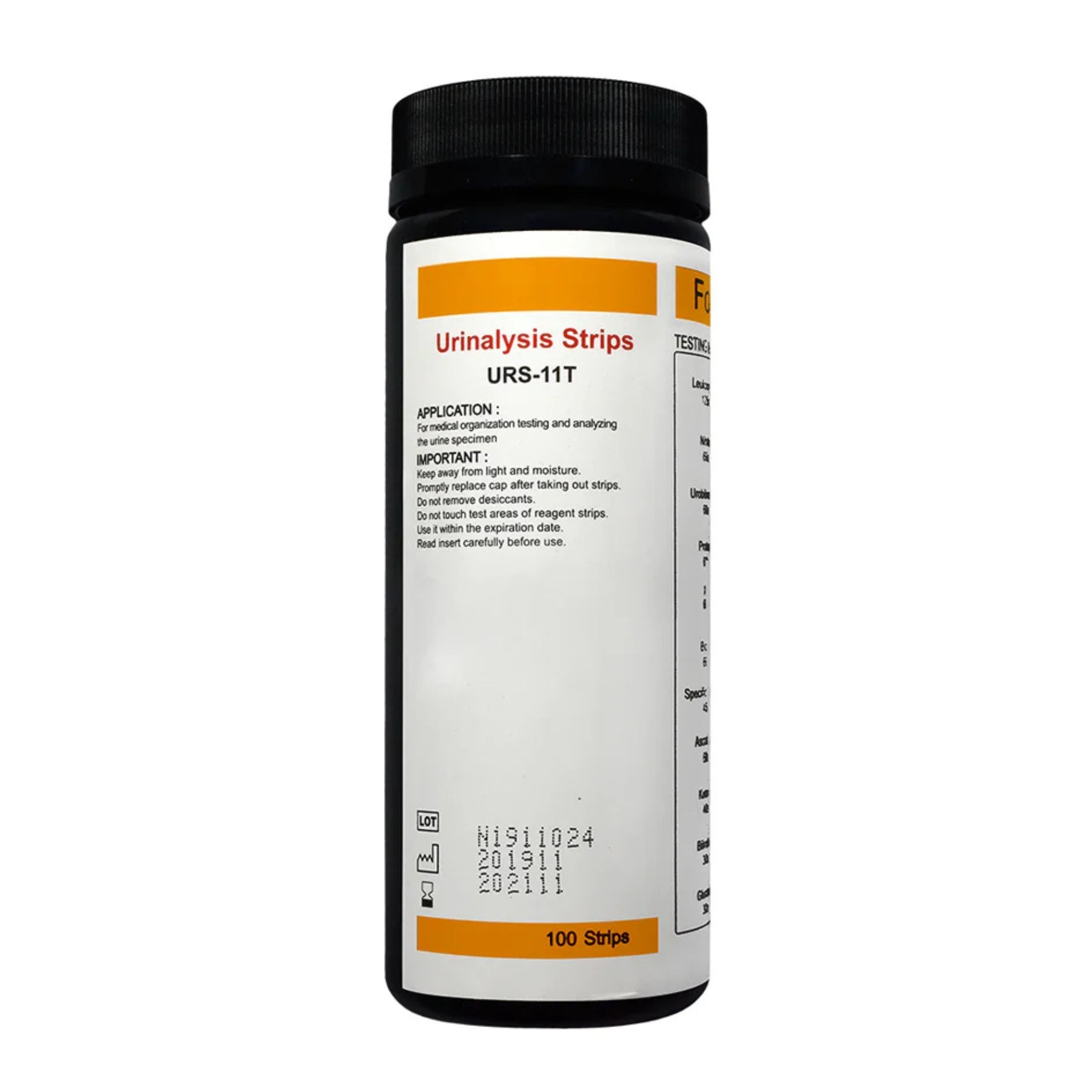 11 Parameter Urinalysis Strips | URS-11T (100 count)