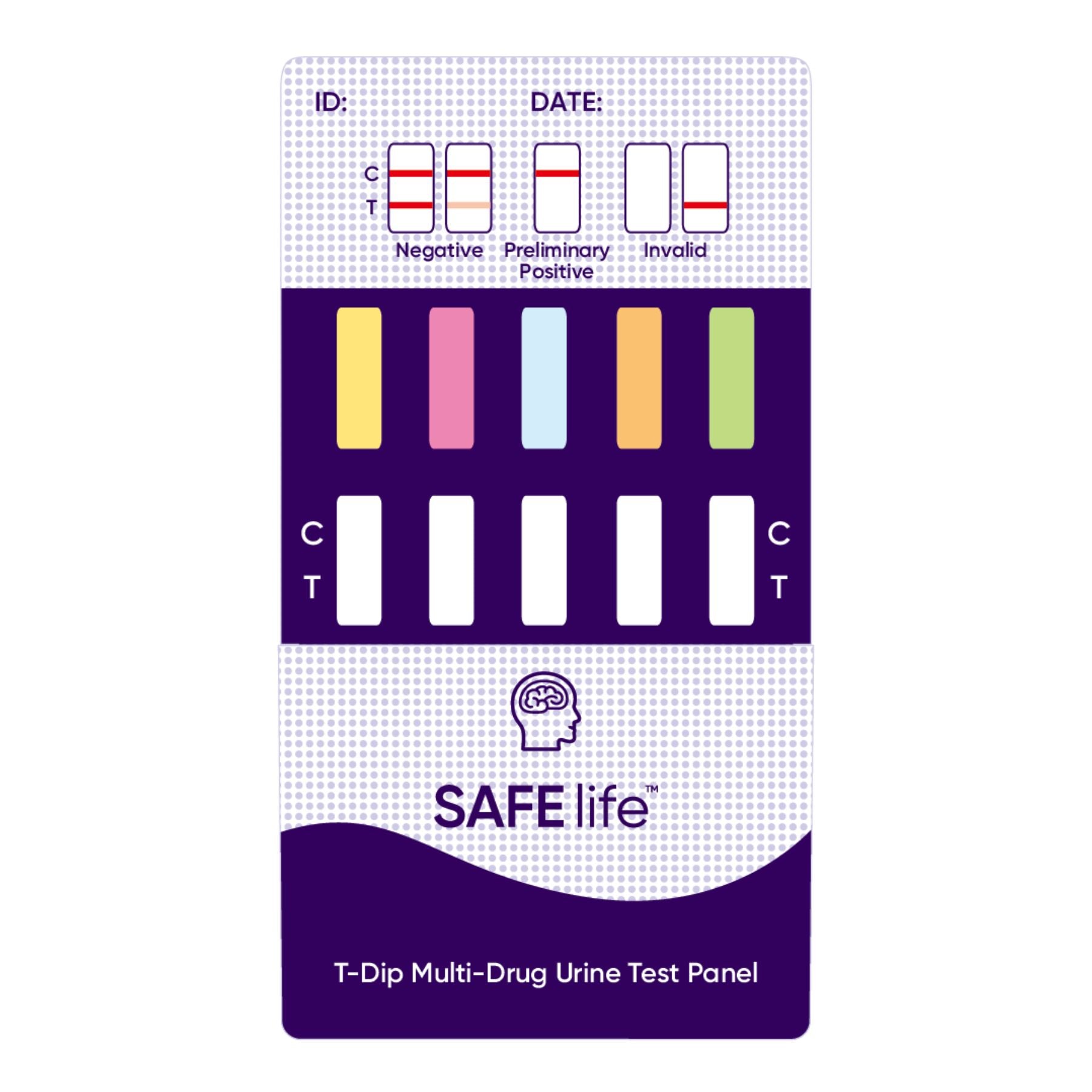 TestDaF Musterprüfung 1-5 5冊セット 5-panel SAFElife T-Dip Multi-Drug Urine Test | WDOA-154 (25/box)