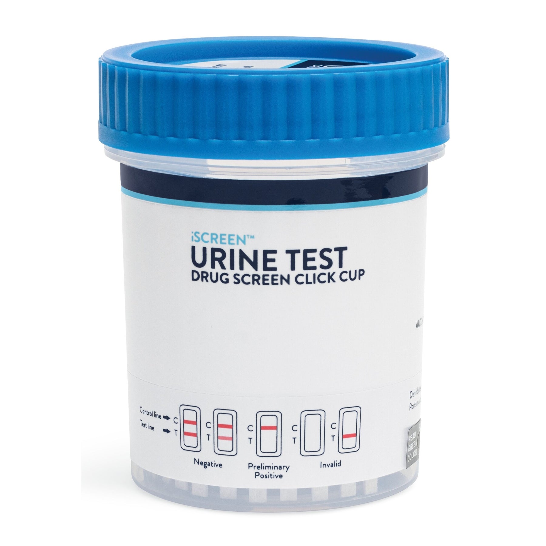 12 panel iSCREEN Click Cup Urine Drug Test | ABTDUAW112706F (25/box)
