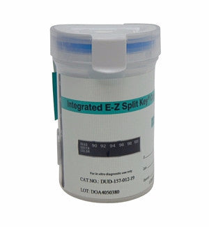 5 panel Integrated EZ Split Key Cup | DUD-157-012-019 (25/box) - ToxTests