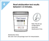 12 panel COMPACT T-Cup Multi-Drug Urine Test | CDOA-3124 (25/box) - ToxTests