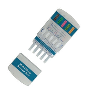 5 panel Drug Screen Dip Cards | W154 (25/box) - ToxTests