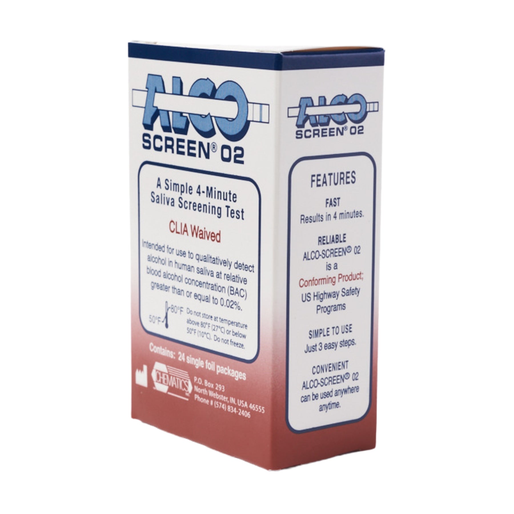 Alco-Screen 02 Alcohol Saliva Test Strips | 56024