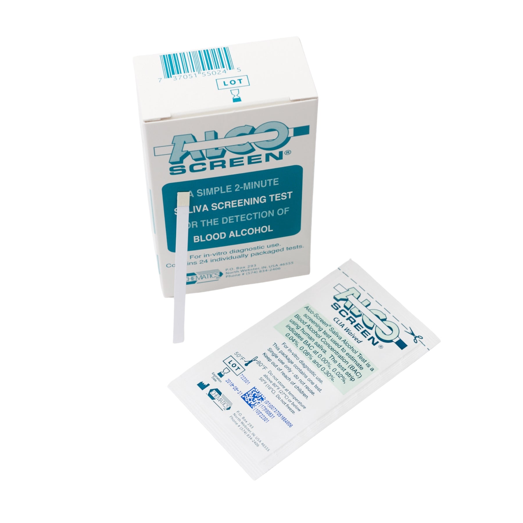 Alco-Screen Saliva Alcohol Test | 55001-25 (24/box)