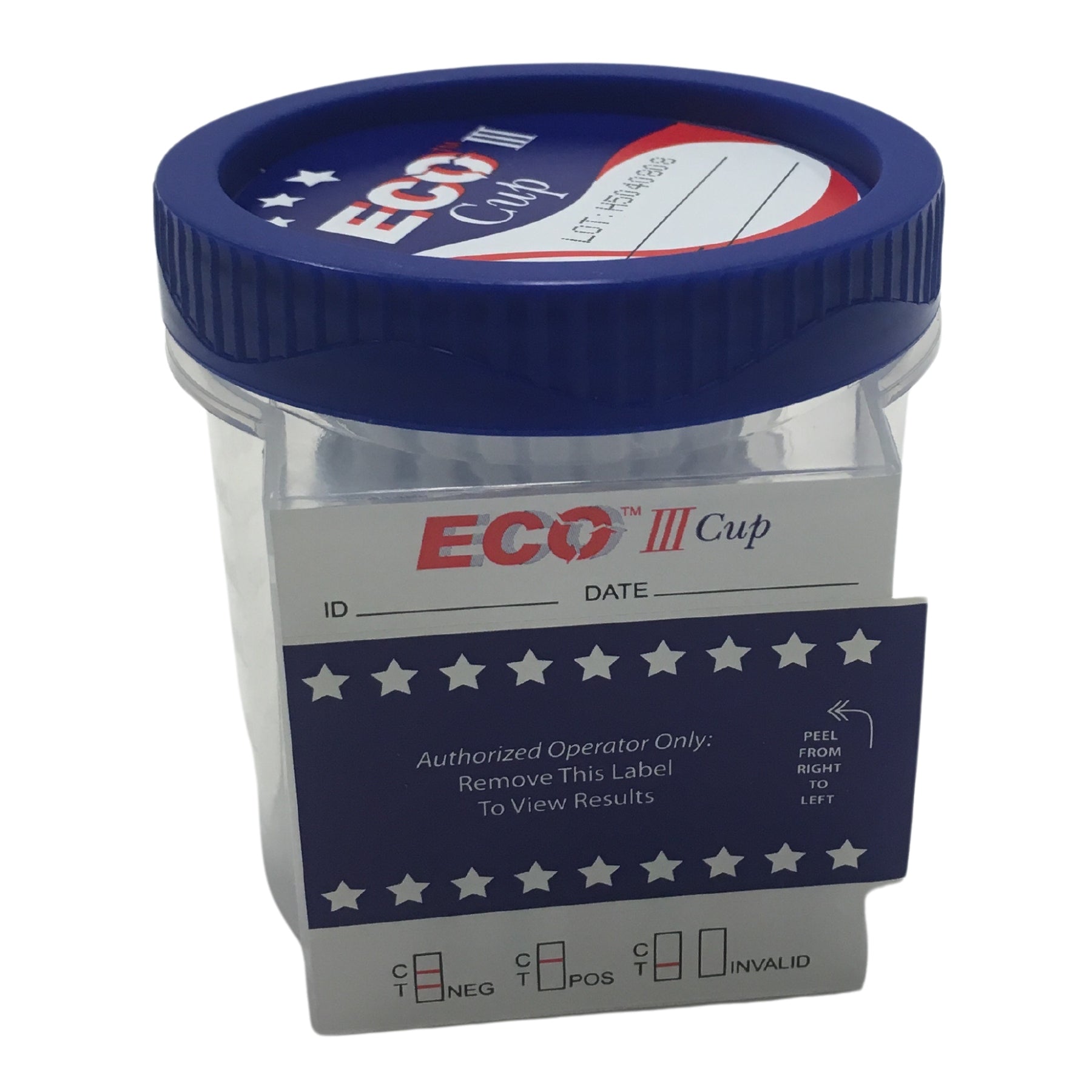 5-panel ECO III Multi-Drug Urine Test Cup | ECOIII-254 (25/box)