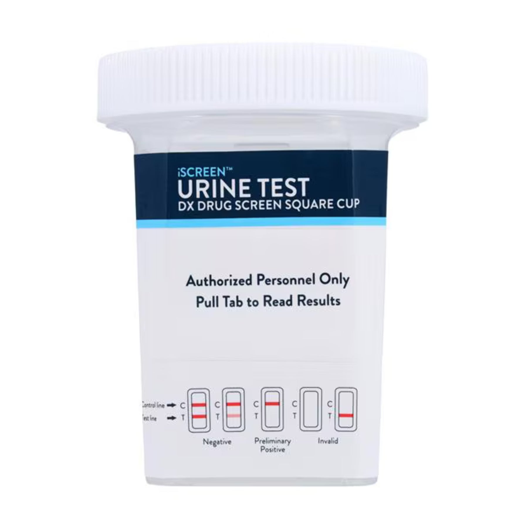10 panel iSCREEN DX Drug Screen Square Cup | ABTDUAW110702B (25/box)