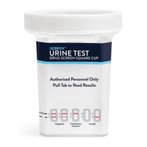 10 panel UScreen Drug Test Cups w/ AD | USSCUPA-10MOB-3 (25/box)