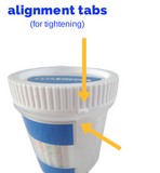 10 panel Urine Drug Test Kits | T-Cup TDOA-8104 (25/box) - ToxTests