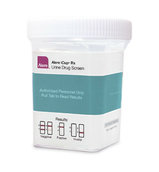 Alere iCup Rx 5 panel Drug Tests (No THC) | I-RXA-157-01 (25/box) - ToxTests