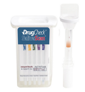 8-panel DrugCheck® SalivaScan Kit | 80800 (25/box) - ToxTests