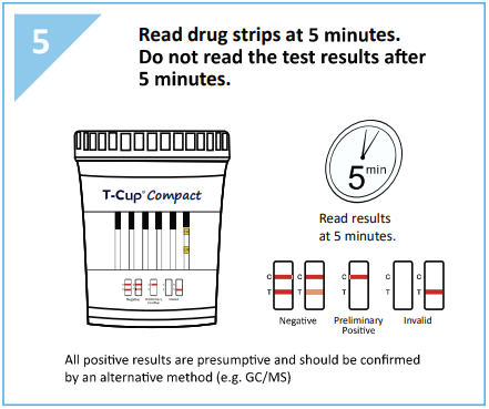 16 panel COMPACT T-Cup Multi-Drug Urine Test | CDOA-9165EFTK (25/box) - ToxTests