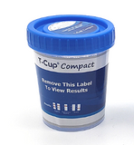 10 panel COMPACT T-Cup Multi-Drug Urine Test | CDOA-8105 (25/box) - ToxTests