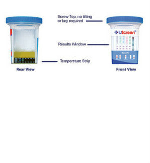 12 panel iSCREEN™ Square Cup Urine Drug Test | ABTDUAW112703C (25/box)