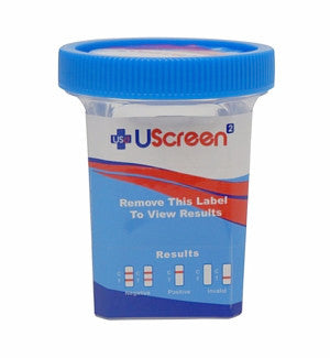 7 panel UScreen Drug Test Cups | USSCUP-7BOCLIA (25/box) - ToxTests
